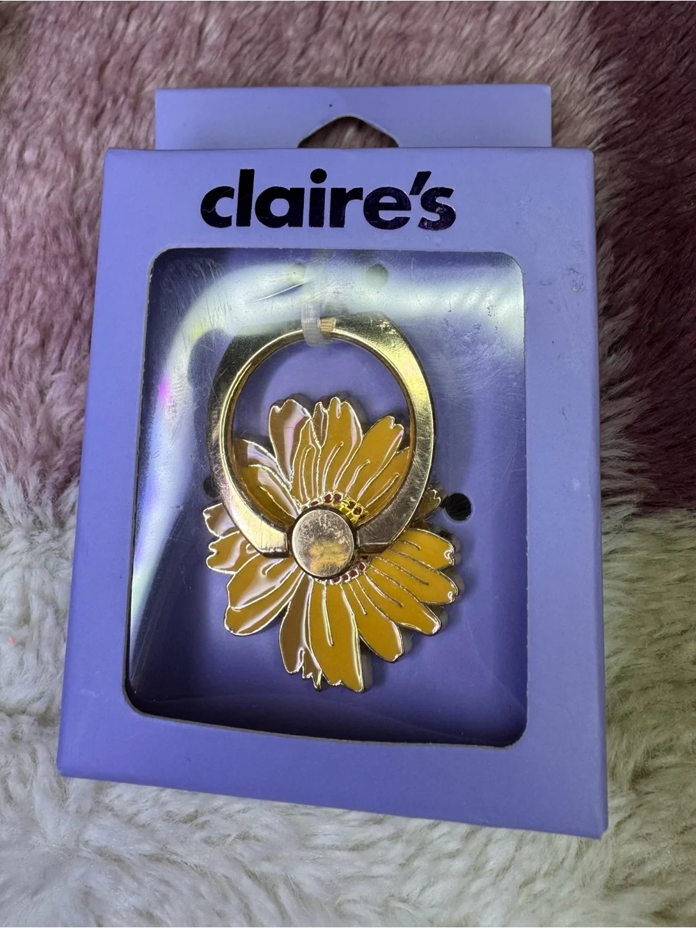 Claire's Purple Phone Ring Holder